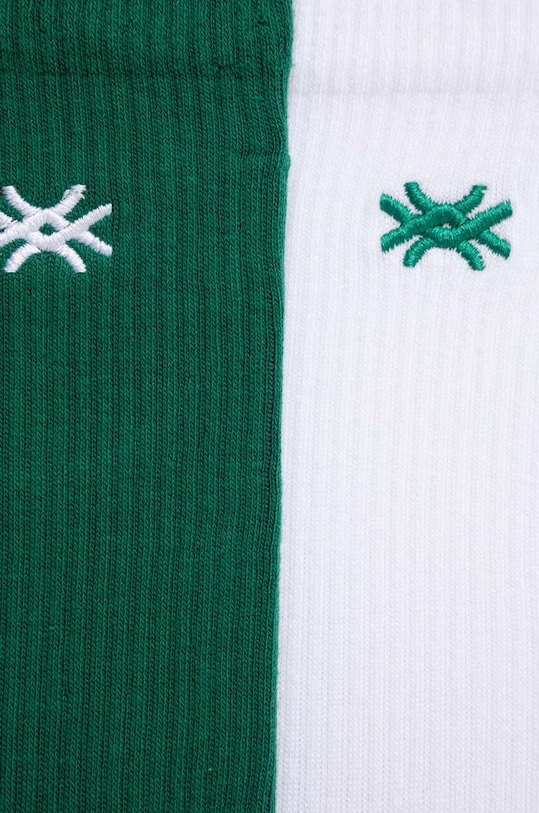 United Colors of Benetton skarpetki 2-pack 6AO30702A.G.SEASONAL zielony AW23