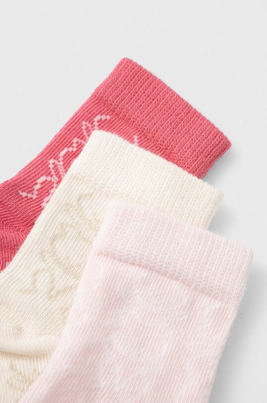 United Colors of Benetton gyerek zokni 3 db 6AO3F21AU.W.SEAS.9BYX rózsaszín AW23