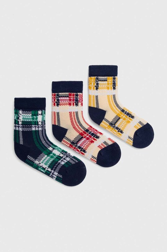 Дитячі шкарпетки United Colors of Benetton 3-pack довгі шкарпетки барвистий 6AO30702M.G.SEASONAL