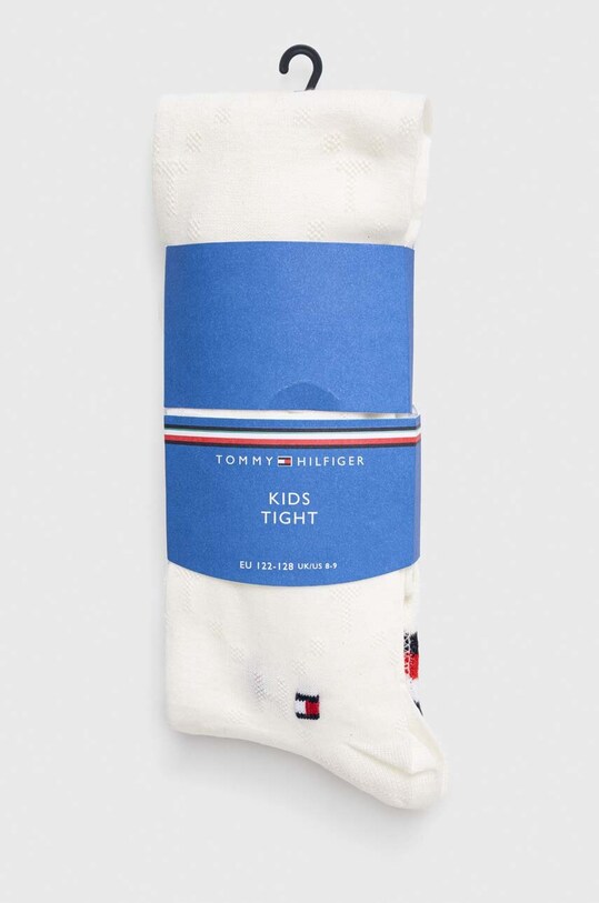 Tommy Hilfiger rajstopy dziecięce Planet friendly biały 701224992
