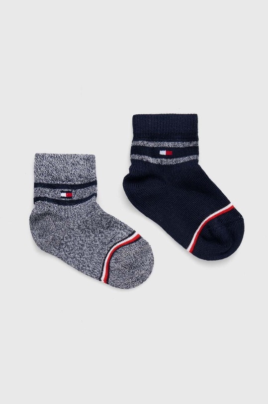 Detské ponožky Tommy Hilfiger 2-pak dlhé ponožky tmavomodrá 701224995