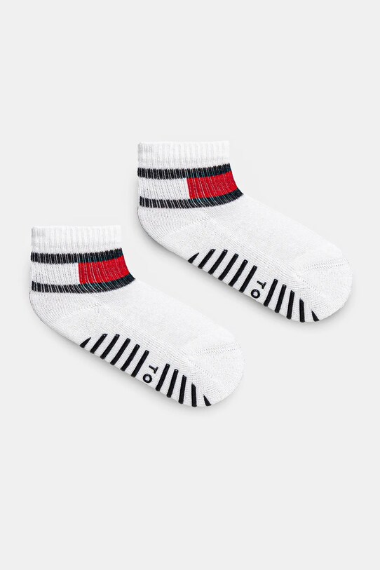 Tommy Hilfiger skarpetki antypoślizgowe dziecięce 2-pack wzorzyste biały 701226500