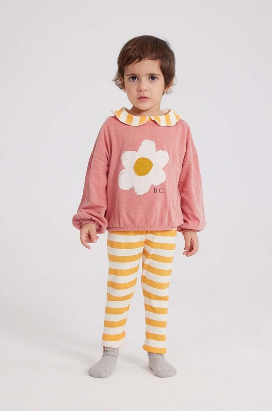 Bobo Choses legginsy niemowlęce żółty 223AB045