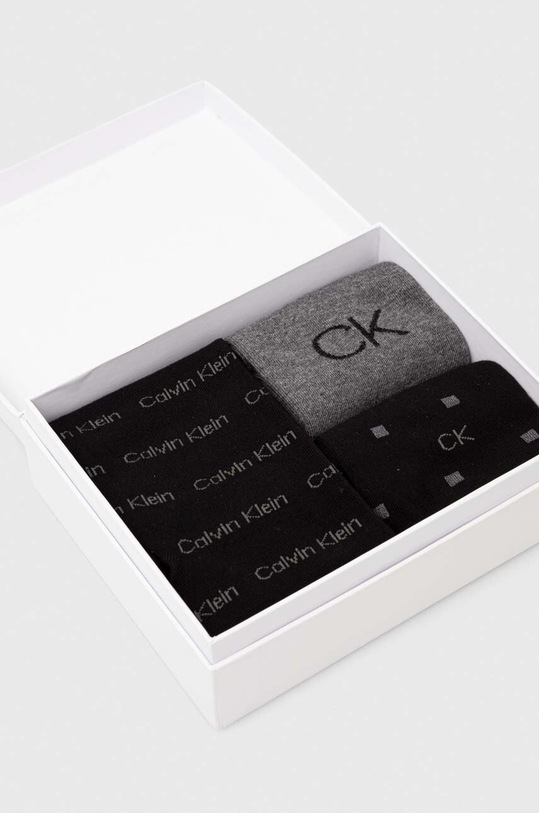 Odzież Calvin Klein skarpetki 4-pack 701224108 czarny