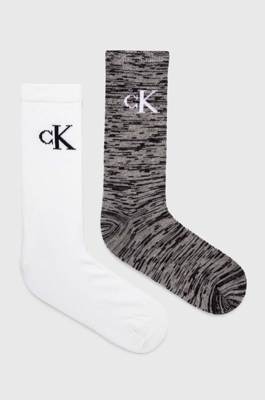 Κάλτσες Calvin Klein Jeans 2-pack ψηλές κάλτσες μαύρο 701224129