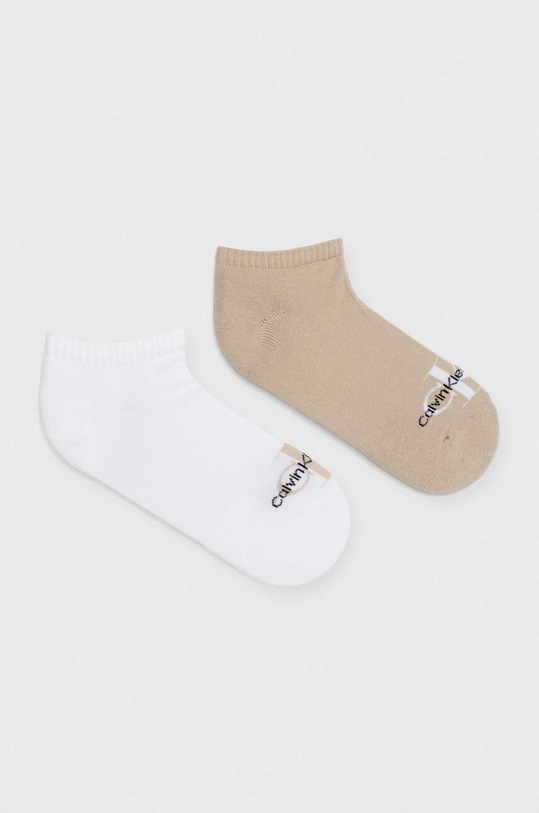 Κάλτσες Calvin Klein Jeans 2-pack κοντές κάλτσες μπεζ 701226012