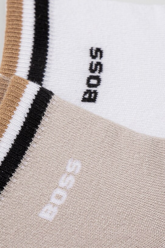 Шкарпетки BOSS 2-pack 50491195 бежевий SS25