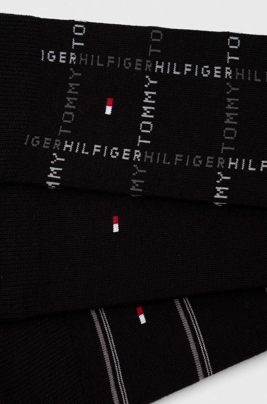 Ponožky Tommy Hilfiger 3-pak 701224445 čierna AW23