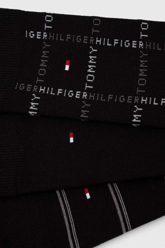 Ponožky Tommy Hilfiger 3-pak 701224445 čierna AW23