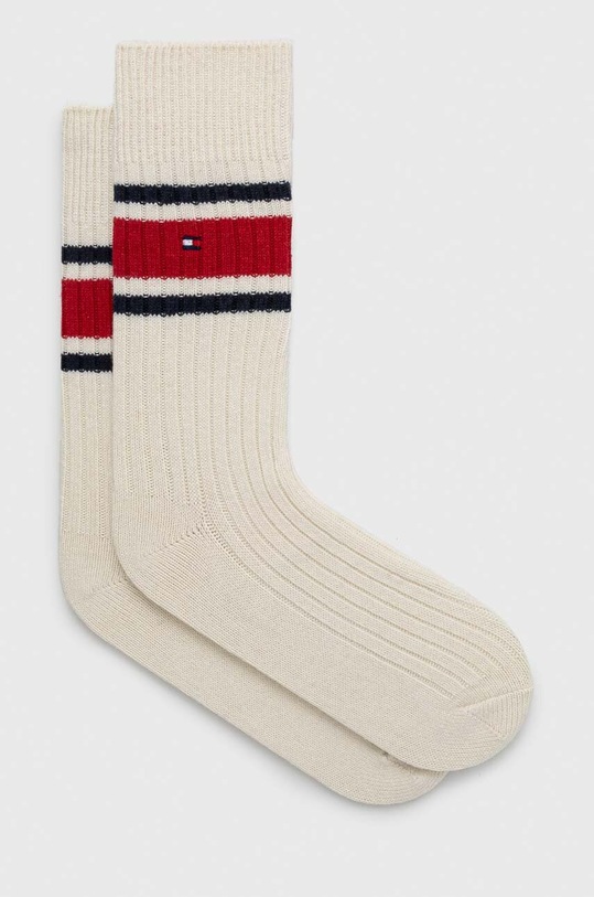 Шерстяные носки Tommy Hilfiger длинные носки белый 701224908