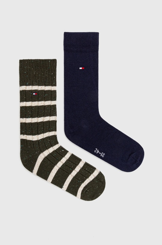 Tommy Hilfiger skarpetki 2-pack skarpetki długie zielony 701225396