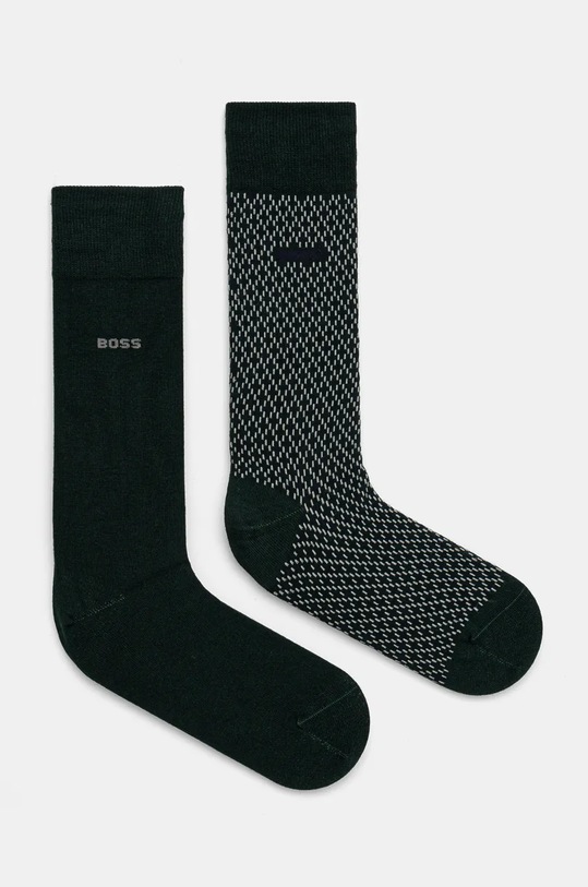 BOSS sosete 2-pack verde 50487872