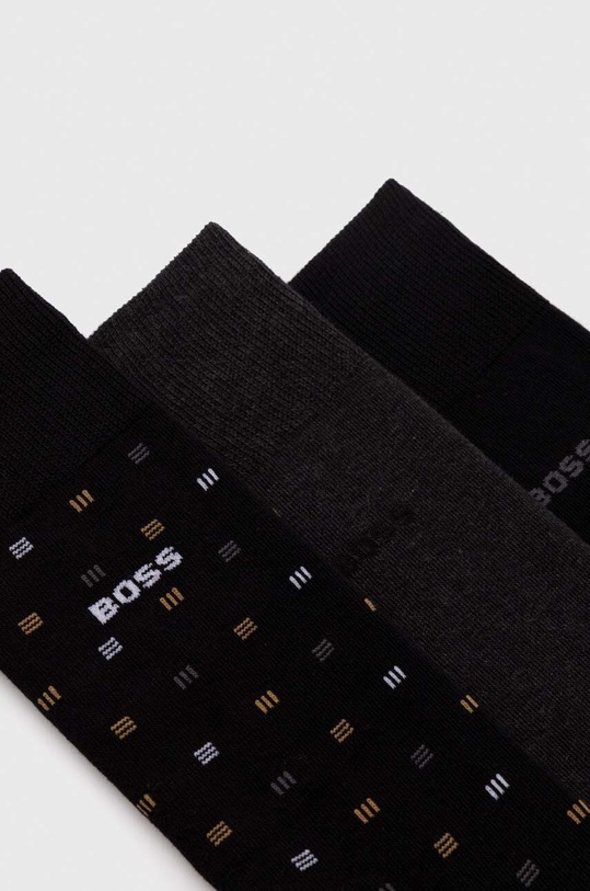 BOSS zokni 3 db 50501906 fekete AW23