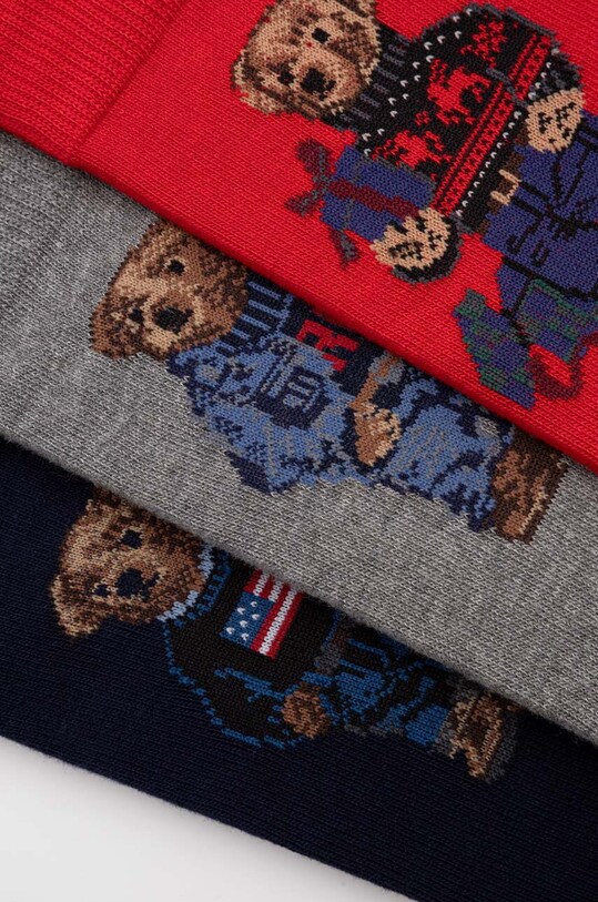 Čarape Polo Ralph Lauren 3-pack 449929122 šarena AW23