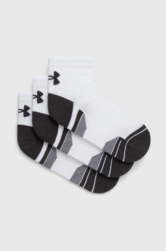 Ponožky Under Armour 3-pak dlhé ponožky biela 1379510