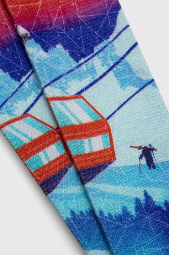 Smartwool calzini da sci Ski Zero Cushion Ski Day Print OTC blu SW002144
