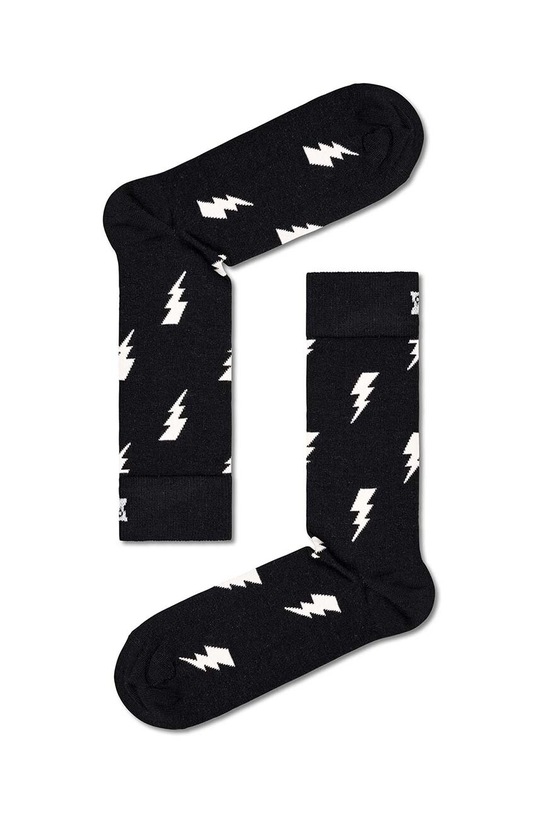 Happy Socks skarpetki Flash Sock skarpetki długie czarny P000132