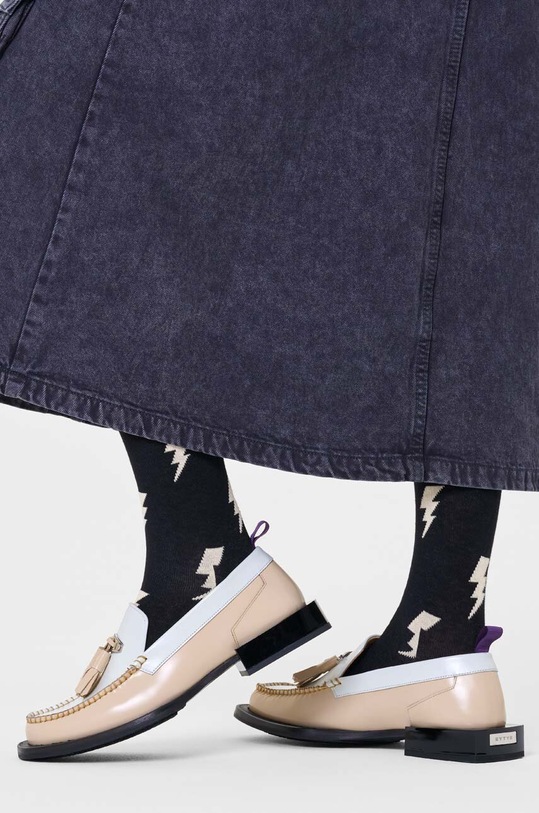 Happy Socks skarpetki Flash Sock P000132 czarny AW23