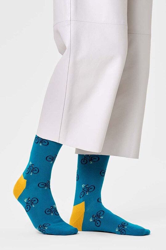 Happy Socks skarpetki Bike Sock P000050 turkusowy AW23