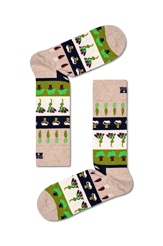 Ponožky Happy Socks Veggie Stripe Sock dlhé ponožky viacfarebná P000135