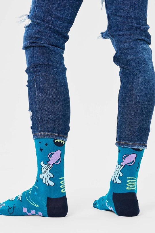 Oblečení Ponožky Happy Socks Zodiac Aquarius P000149 modrá