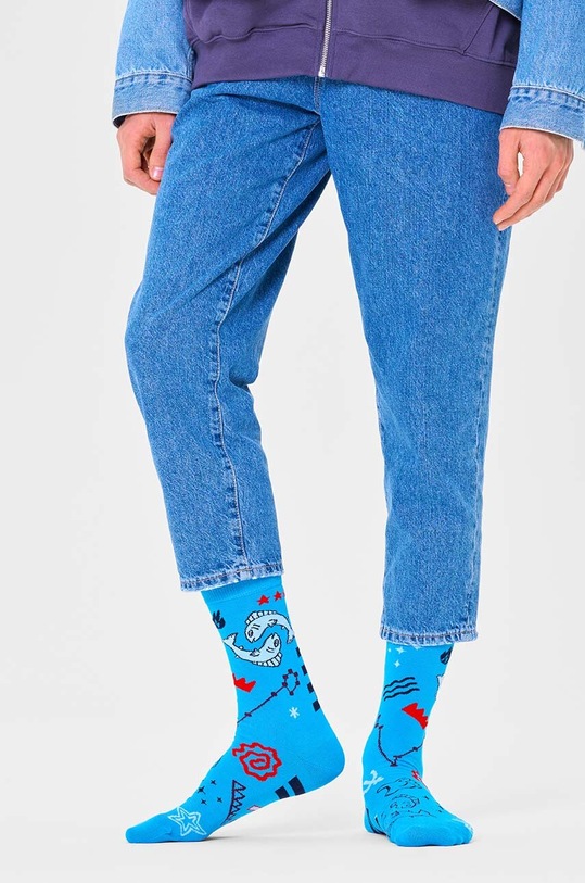 Ruházat Happy Socks zokni Zodiac Pisces P000150 kék