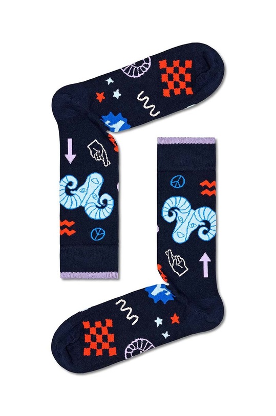 Happy Socks zokni Zodiac Aries hosszúszárú zokni sötétkék P000139