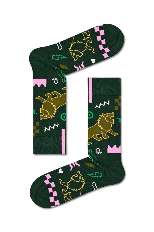 Happy Socks zokni Zodiac Leo hosszúszárú zokni zöld P000143