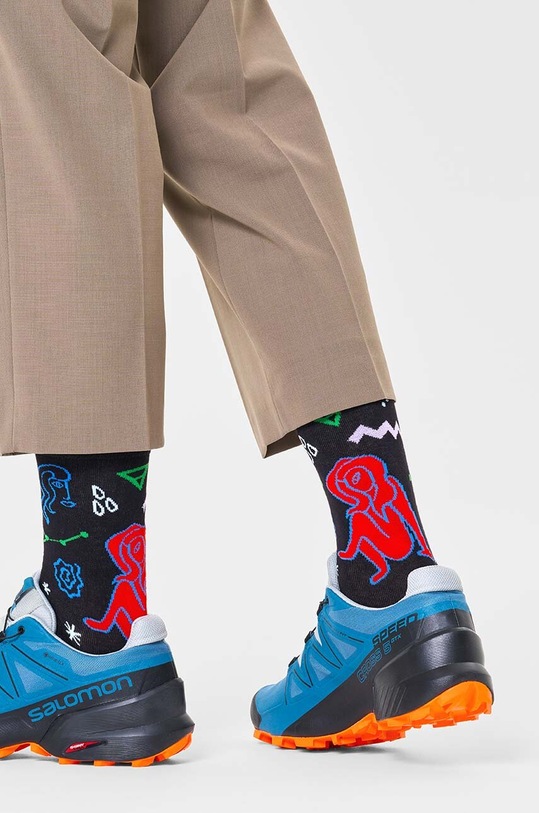 Ruházat Happy Socks zokni Zodiac Virgo P000144 fekete