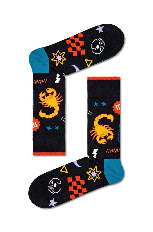 Happy Socks skarpetki Zodiac Scorpio skarpetki długie czarny P000146