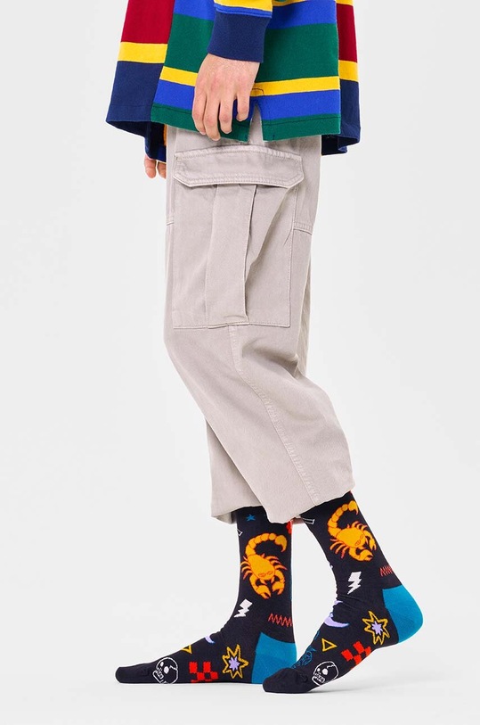 Odzież Happy Socks skarpetki Zodiac Scorpio P000146 czarny
