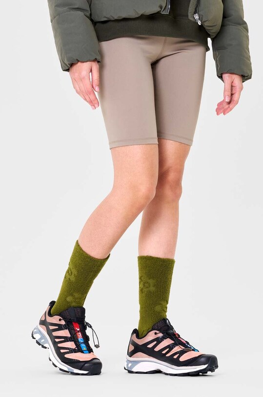 Oblačila Nogavice Happy Socks Fluffy Flower Crew Sock P000191 zelena