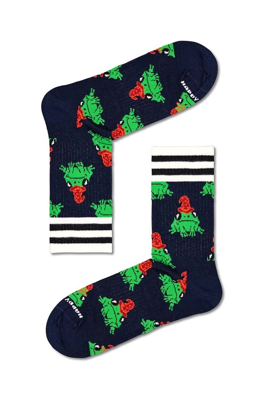 Κάλτσες Happy Socks Forest Wizard 3/4 Crew Sock ψηλές κάλτσες σκούρο μπλε P000204