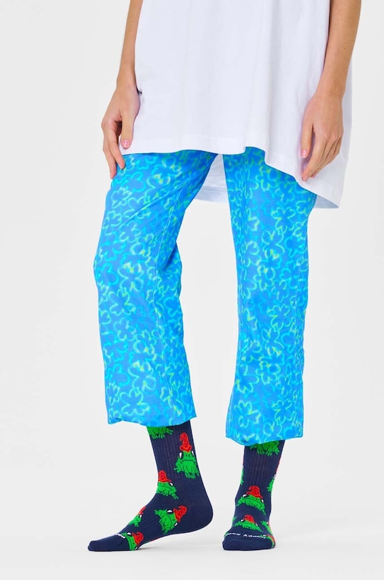 Ponožky Happy Socks Forest Wizard 3/4 Crew Sock P000204 námořnická modř AW23