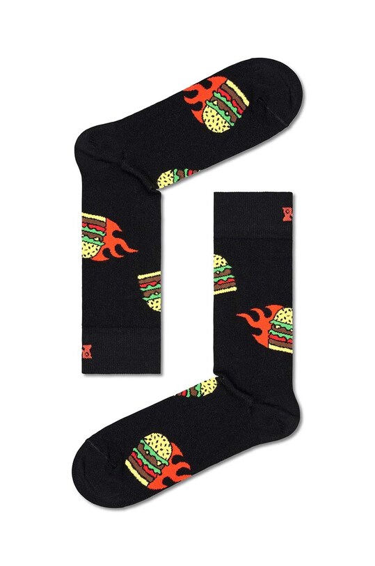 Носки Happy Socks Blast Off Burger Socks 2 шт P000310 чёрный AW23