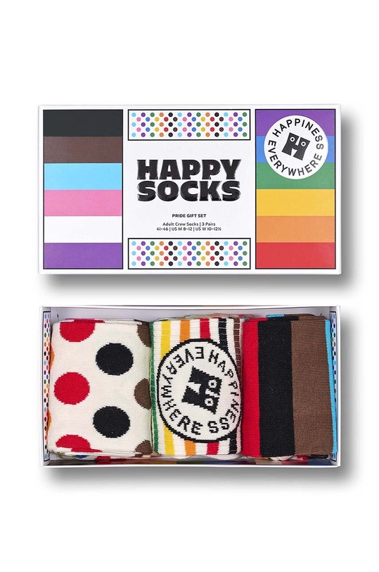 Happy Socks skarpetki Pride Socks 3-pack skarpetki długie multicolor P000557