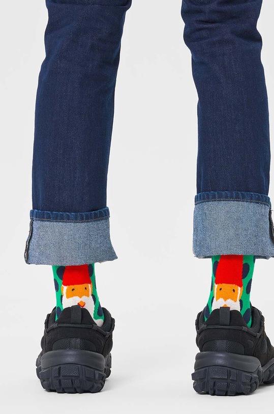 Odzież Happy Socks skarpetki Christmas P000258 zielony
