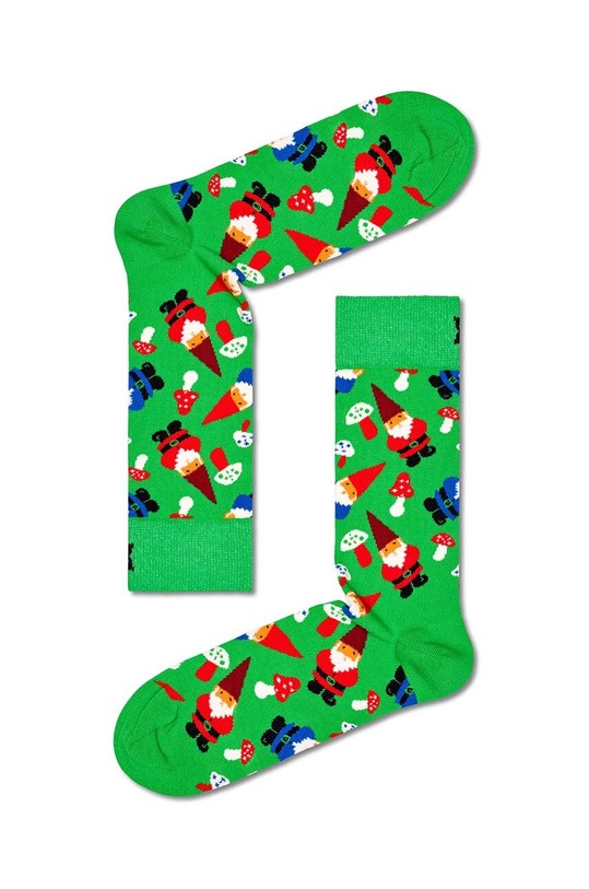 Happy Socks skarpetki Christmas Gnome Sock skarpetki długie zielony P000281