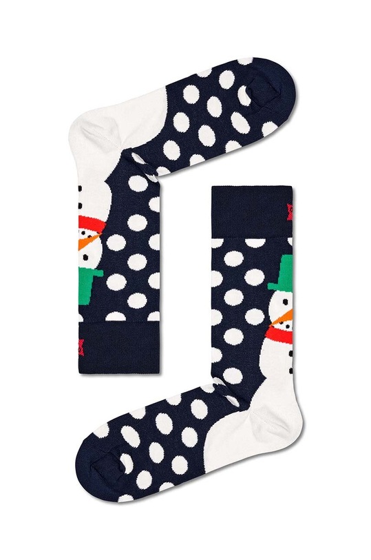 Ponožky Happy Socks Jumbo Snowman Sock dlhé ponožky tmavomodrá P000283