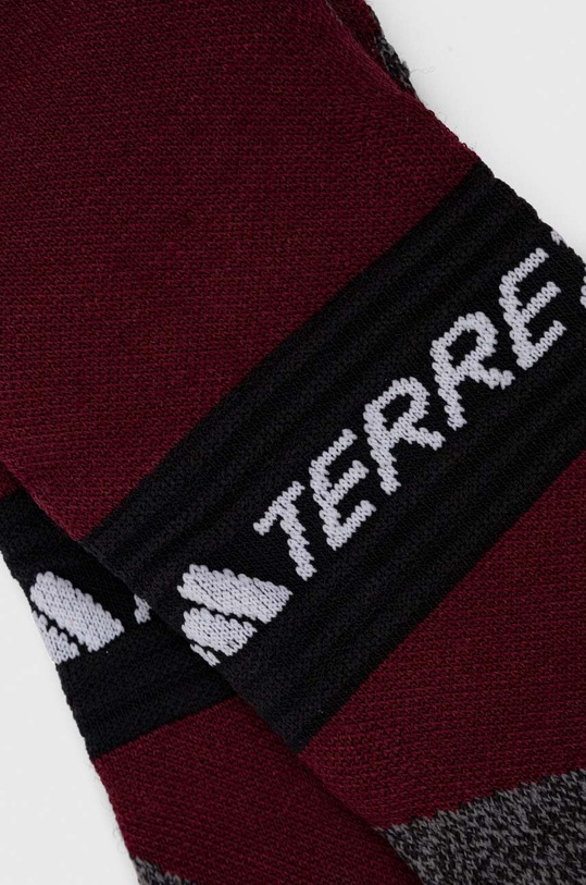 Odzież adidas TERREX skarpetki IK8333 bordowy