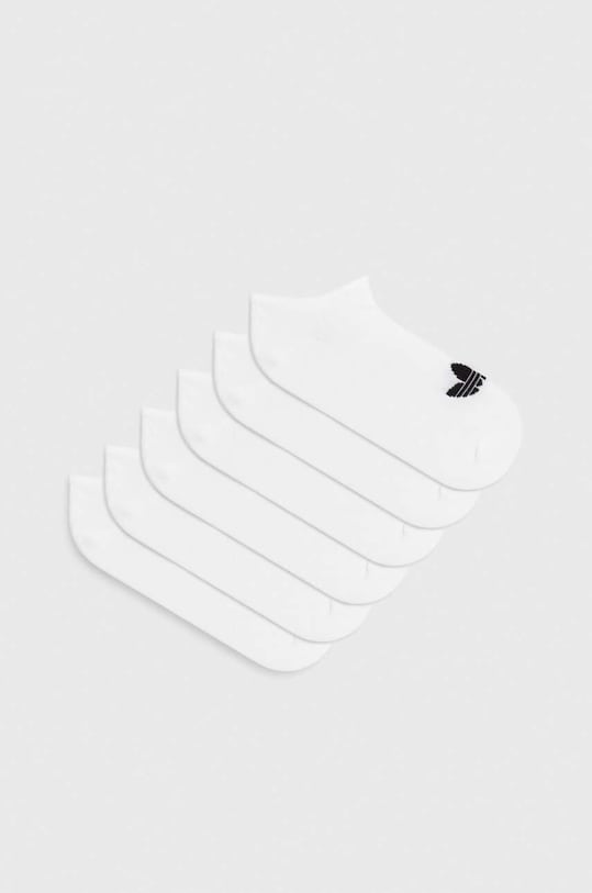Шкарпетки adidas Originals 6-pack короткі шкарпетки білий IJ5623