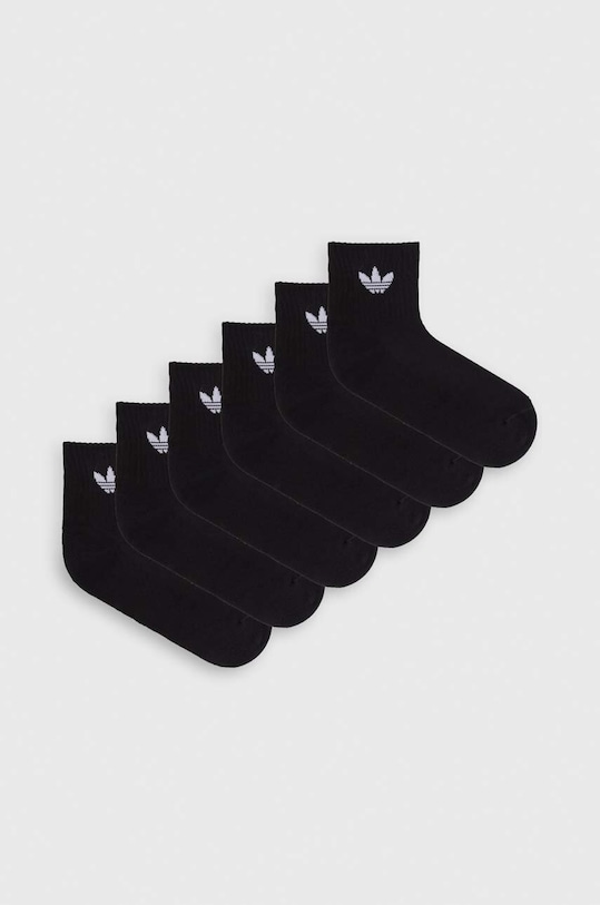 Ponožky adidas Originals 6-pak dlhé ponožky čierna IJ5626