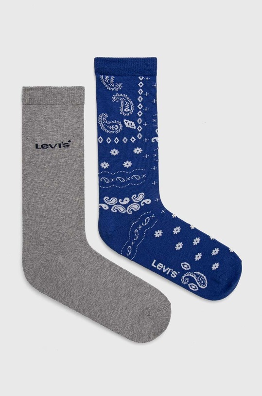 Levi's skarpetki 2-pack skarpetki długie niebieski 37157.1032