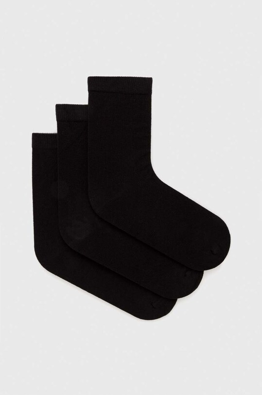 Κάλτσες United Colors of Benetton 3-pack ψηλές κάλτσες μαύρο 6GRD2701M.903