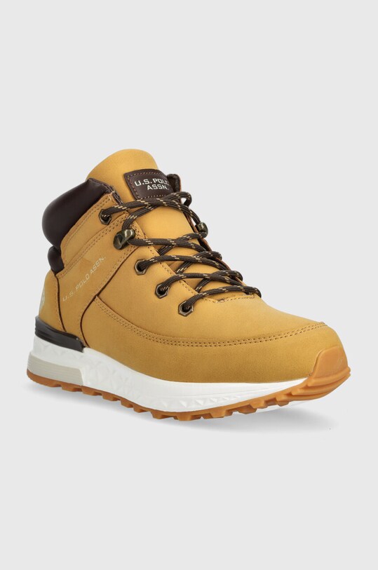 Παιδικές χειμερινές μπότες U.S. Polo Assn. MIKAEL001.35.39 κίτρινο AW23
