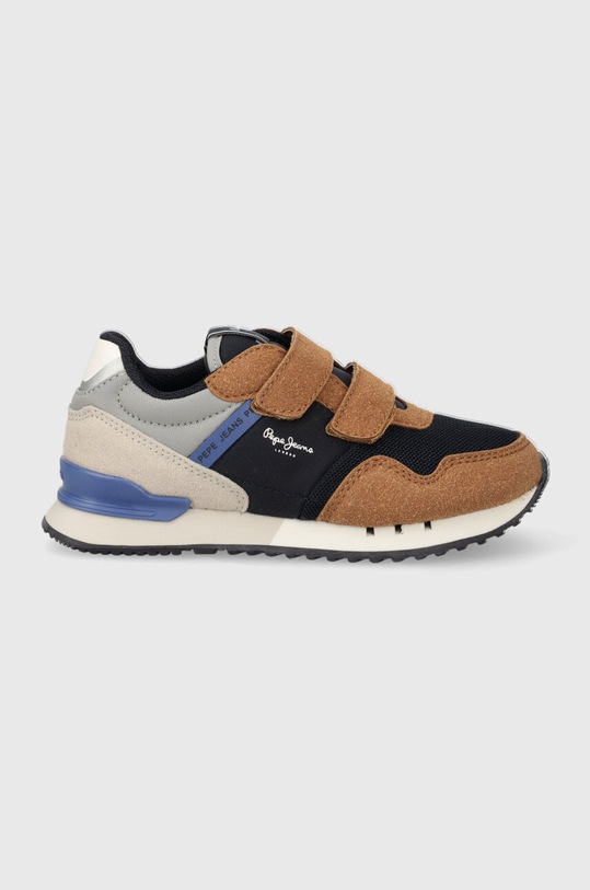 Dětské sneakers boty Pepe Jeans textilní námořnická modř PBS30580