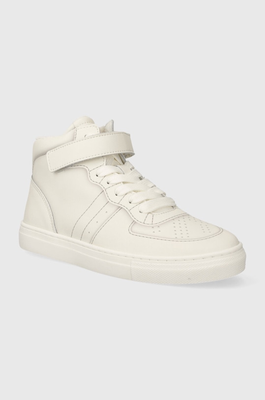 Detské kožené tenisky Emporio Armani XYZ013.XOI76 béžová AW23