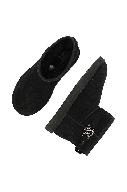 Mexx cizme de zapada din piele intoarsa Bobby buckle MXCH020601W negru