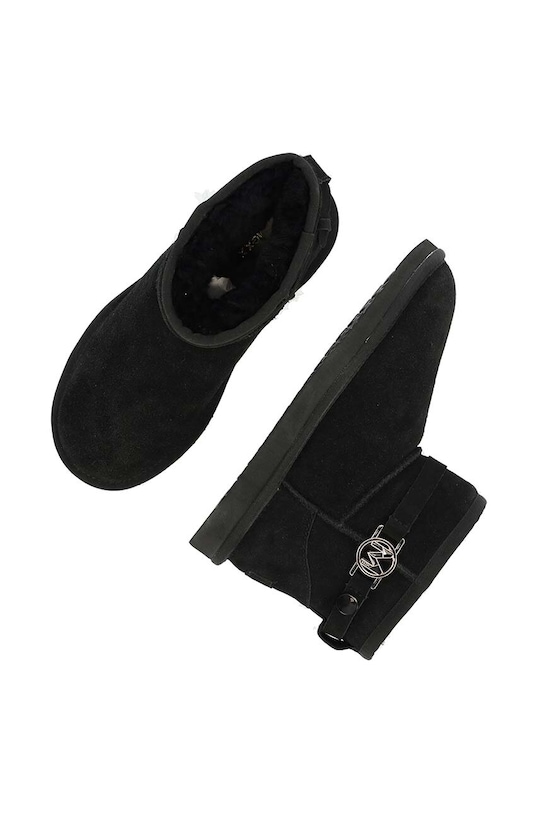 Mexx cizme de zapada din piele intoarsa Bobby buckle MXCH020601W negru