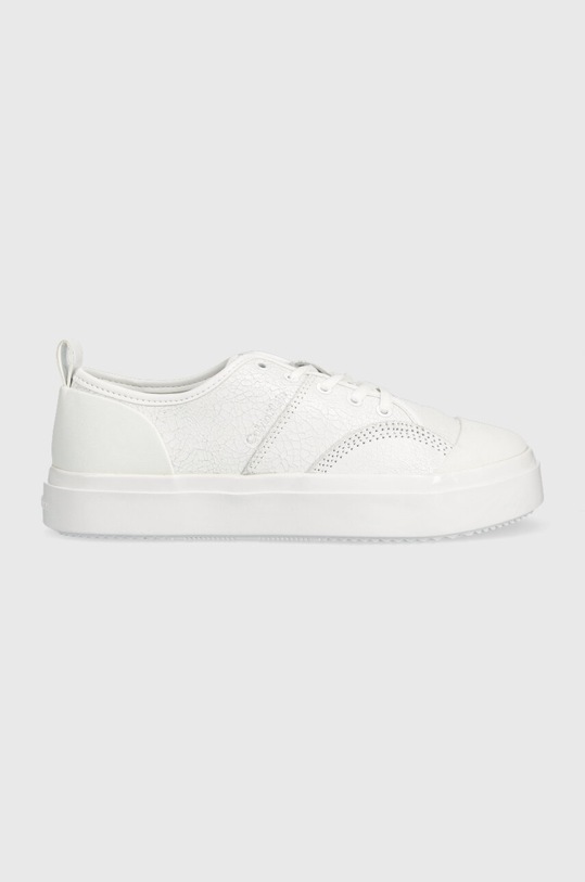 Calvin Klein cipő LOW PROF CUP LACE UP lapos fehér HW0HW01553